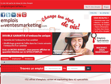 Tablet Screenshot of emploisenventesmarketing.com